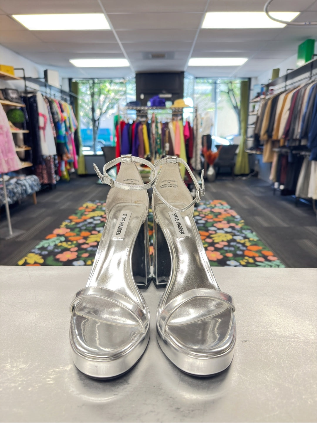 Steve Madden Women Shoes Silver