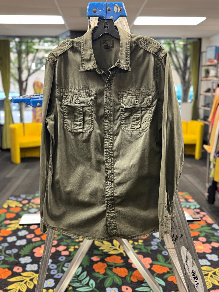 Converse Men’s Shirt MED Olive Green