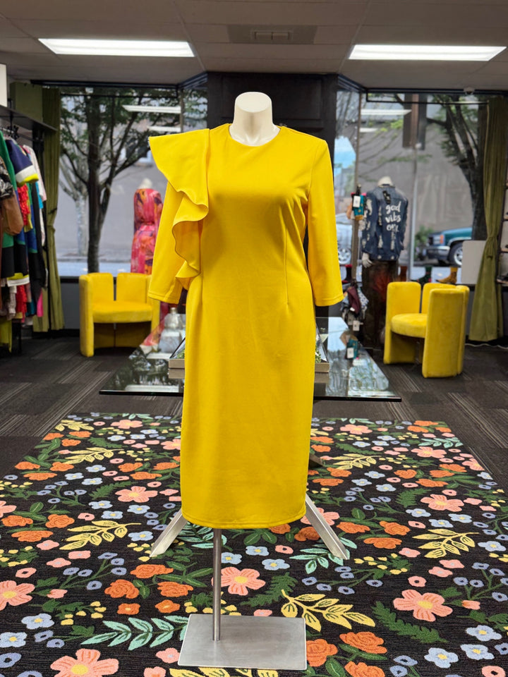 Eien Women's Dress 3XL Yellow