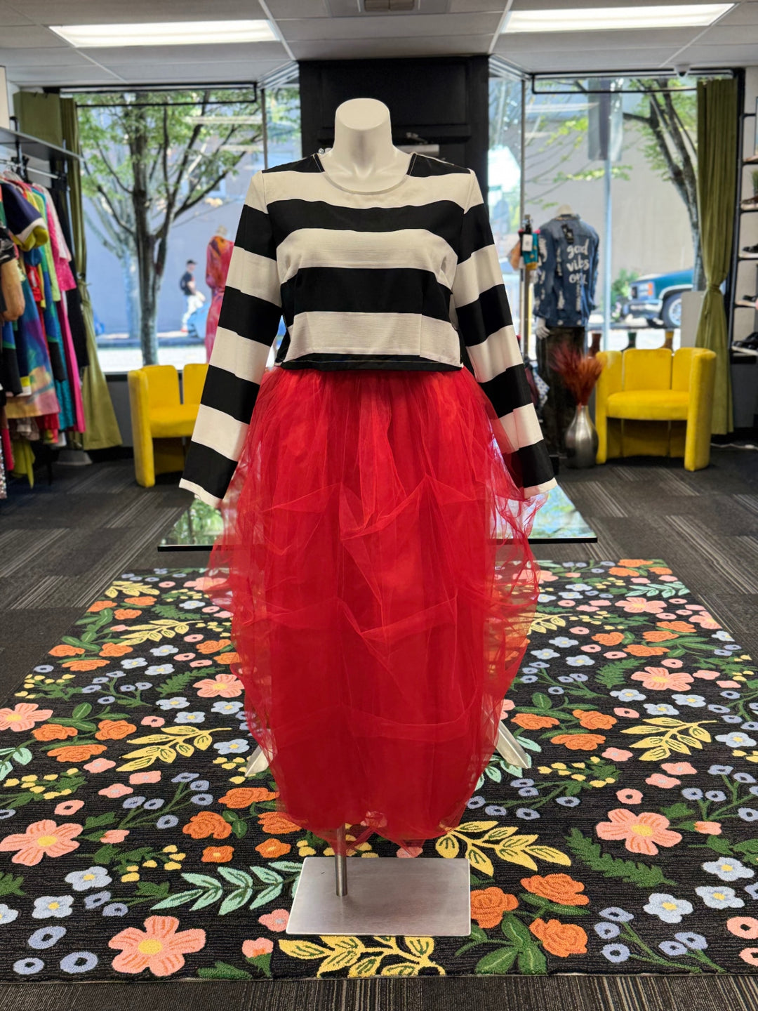 Gumbo Luxury Women's Top & Skirt 2X Red