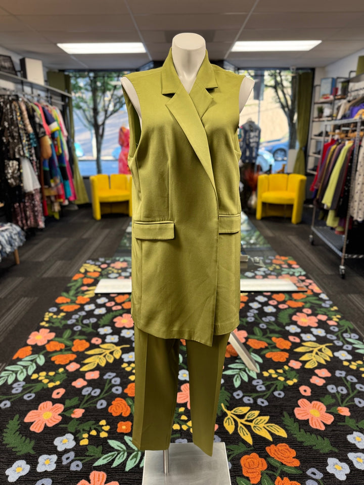 Fashion Nova Women 2pc Suits 3XL Olive Green