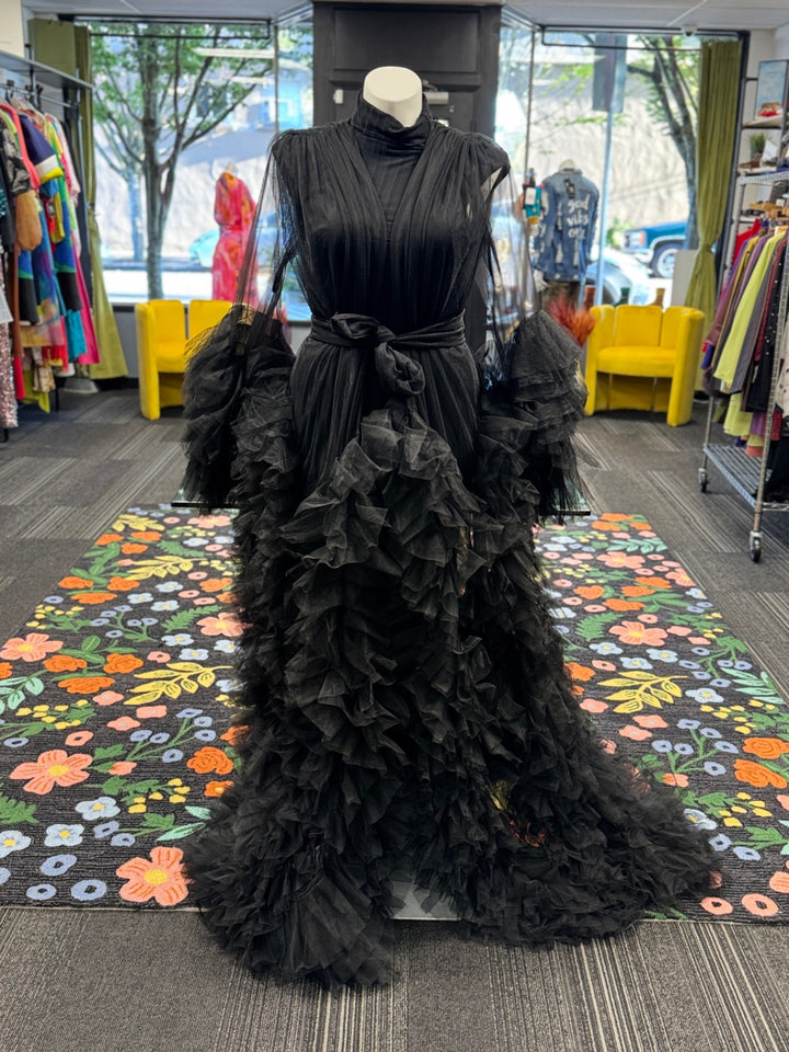 Gumbo Luxury Couture Women's Duster One Size Black