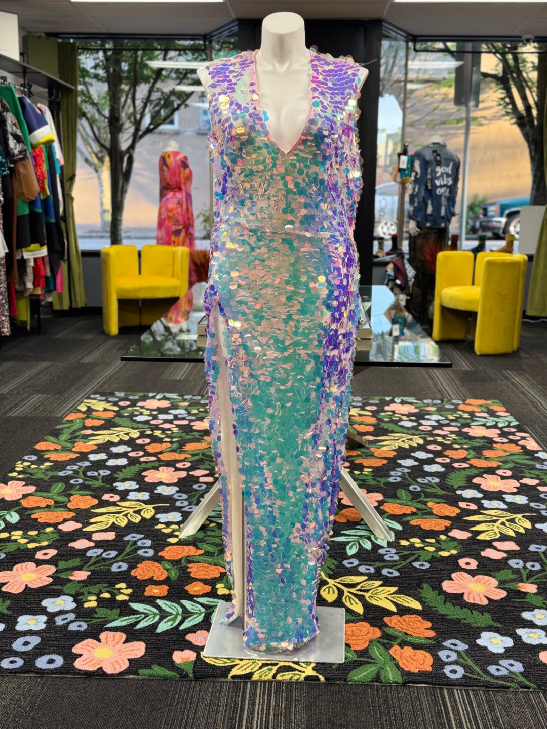 Loragal Women's Dress 2XL Multicolor