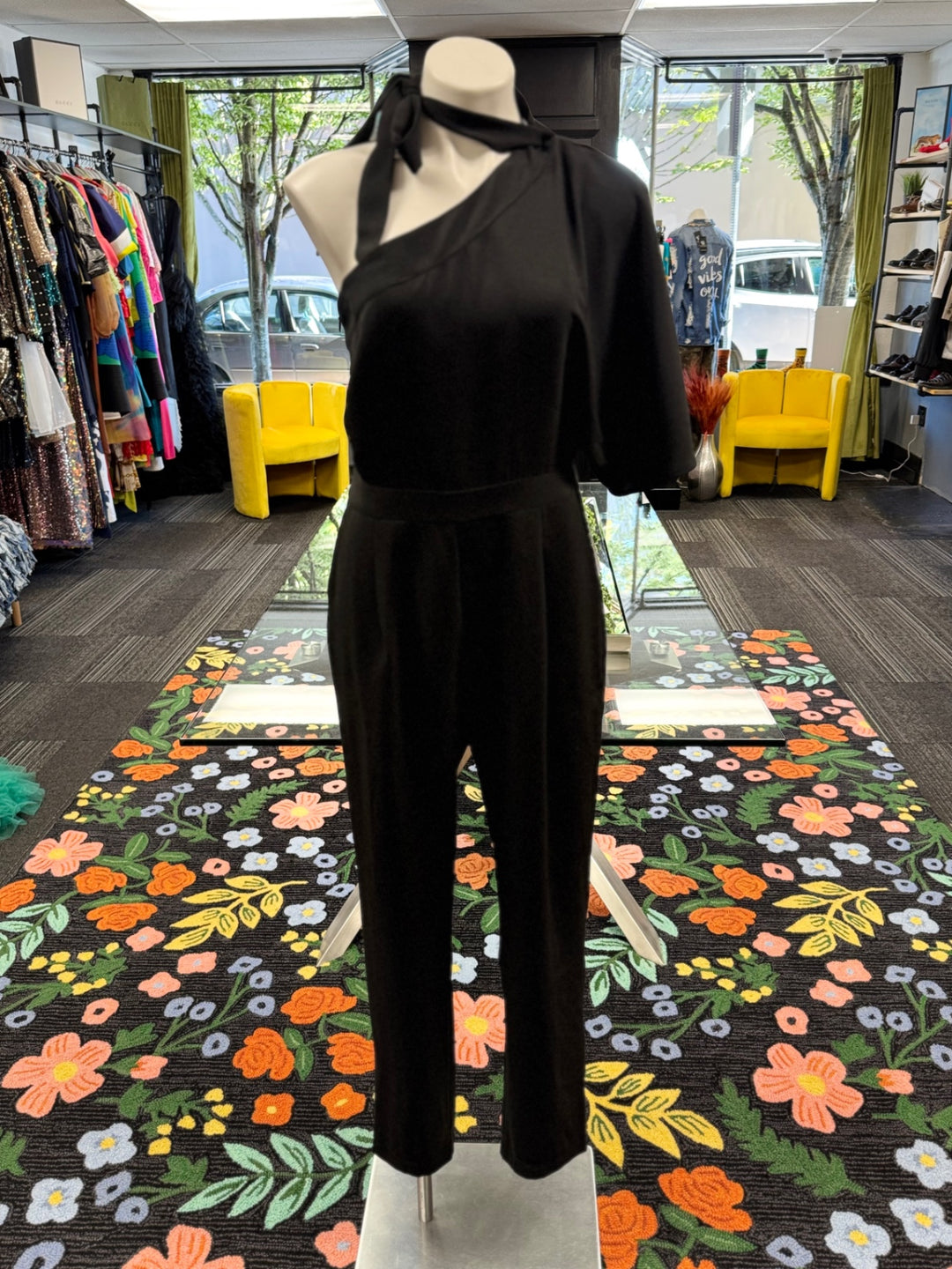 Adelyn Rae Women's Jumpsuit LG Black