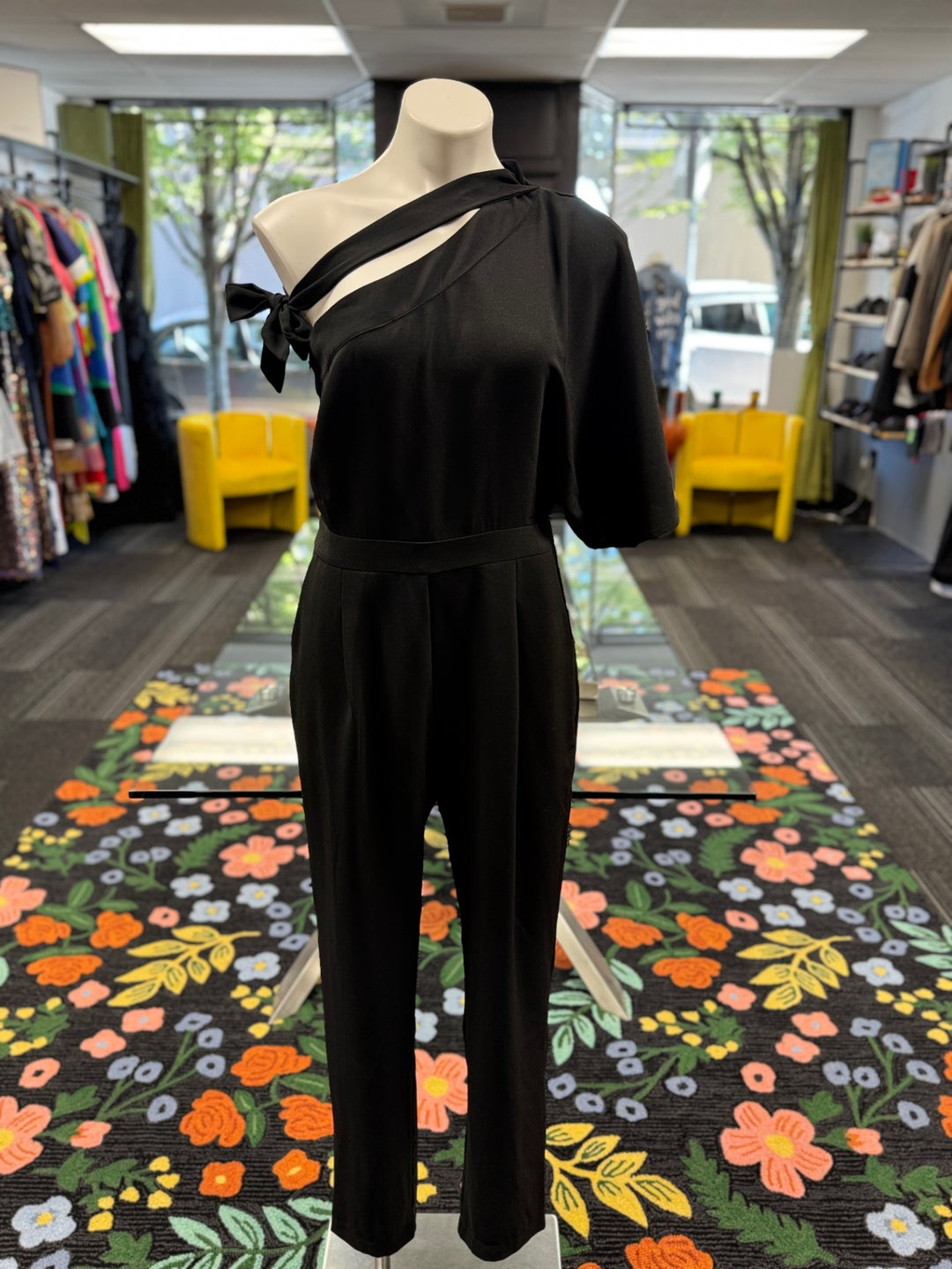 Adelyn Rae Women's Jumpsuit LG Black
