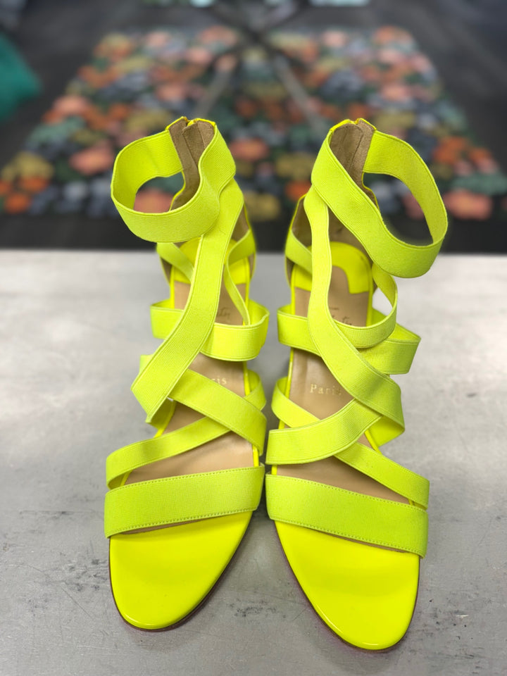 Christian Louboutin Women Shoes 42 / 11 Neon Yellow