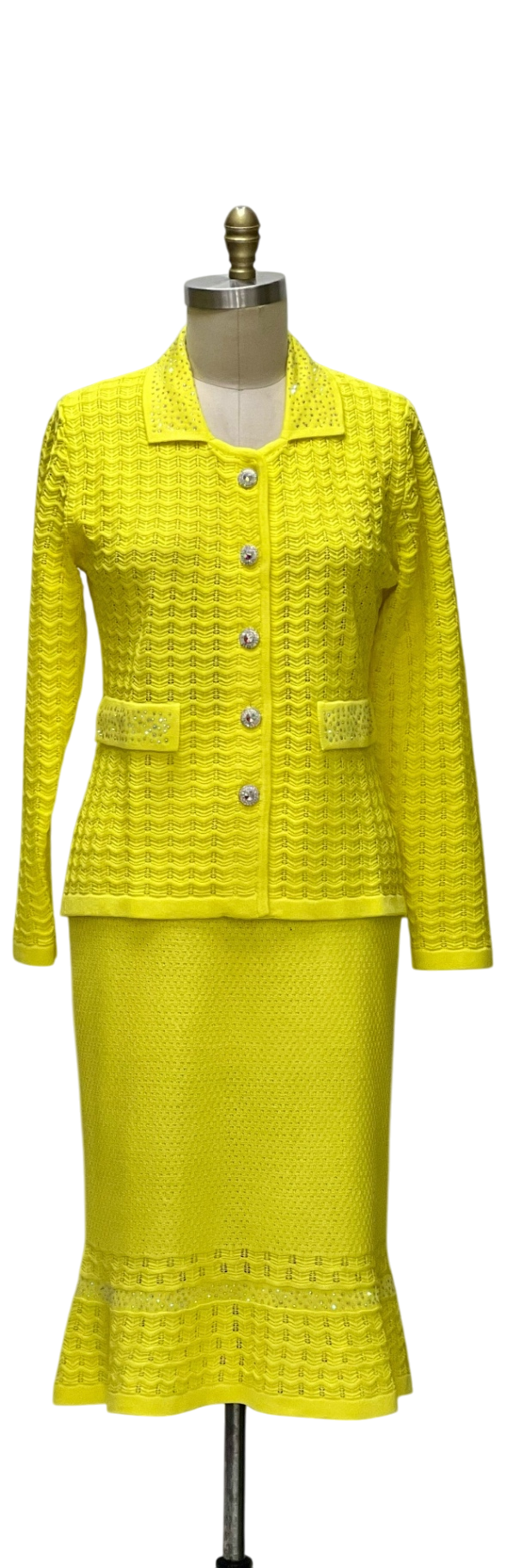 Kourosh Knit Women's Suit - Yellow