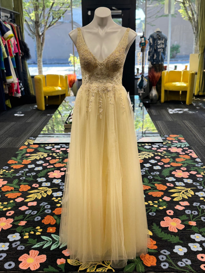 Blondie Nites Women's Dress 7P Yellow 