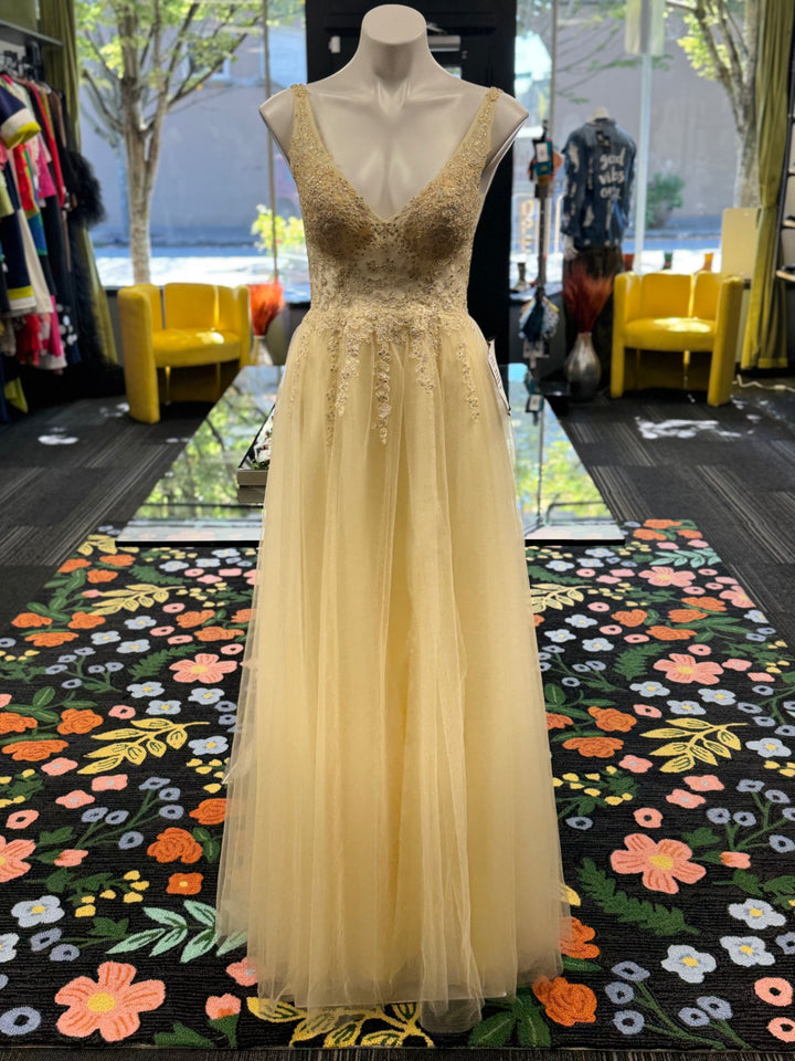 Blondie Nites Women's Dress 7P Yellow 