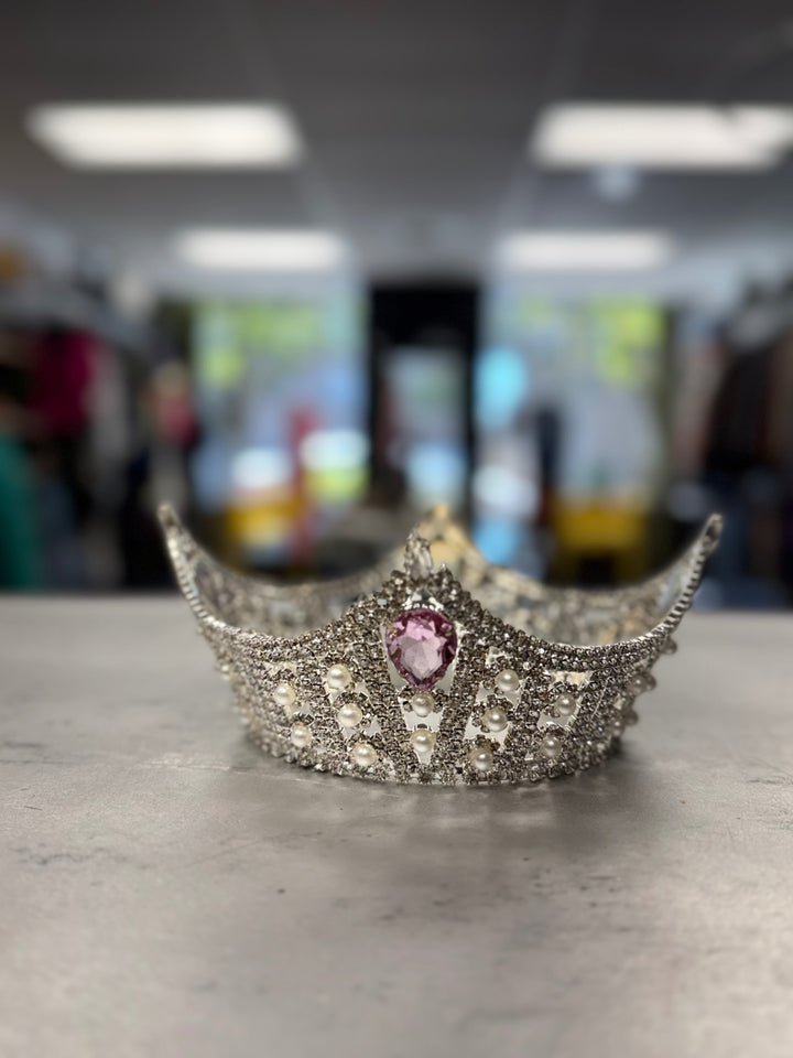 Women's Tiaras Accessories Silver with Pink Accent