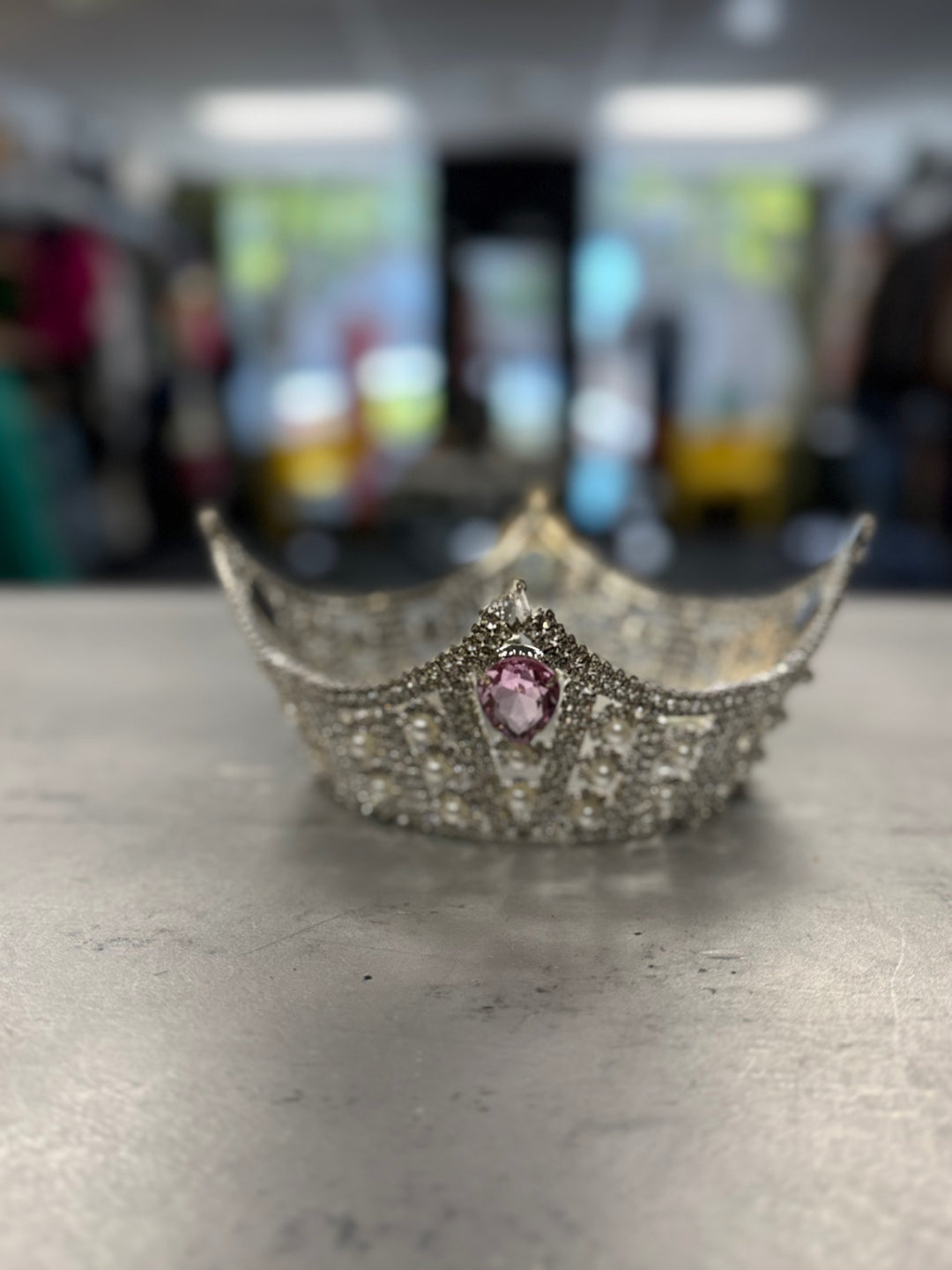 Women's Tiaras Accessories Silver with Pink Accent