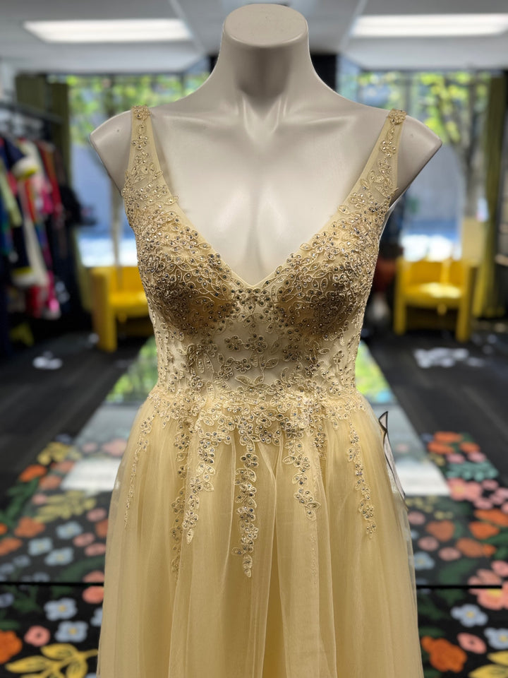 Blondie Nites Women's Dress 7P Yellow 