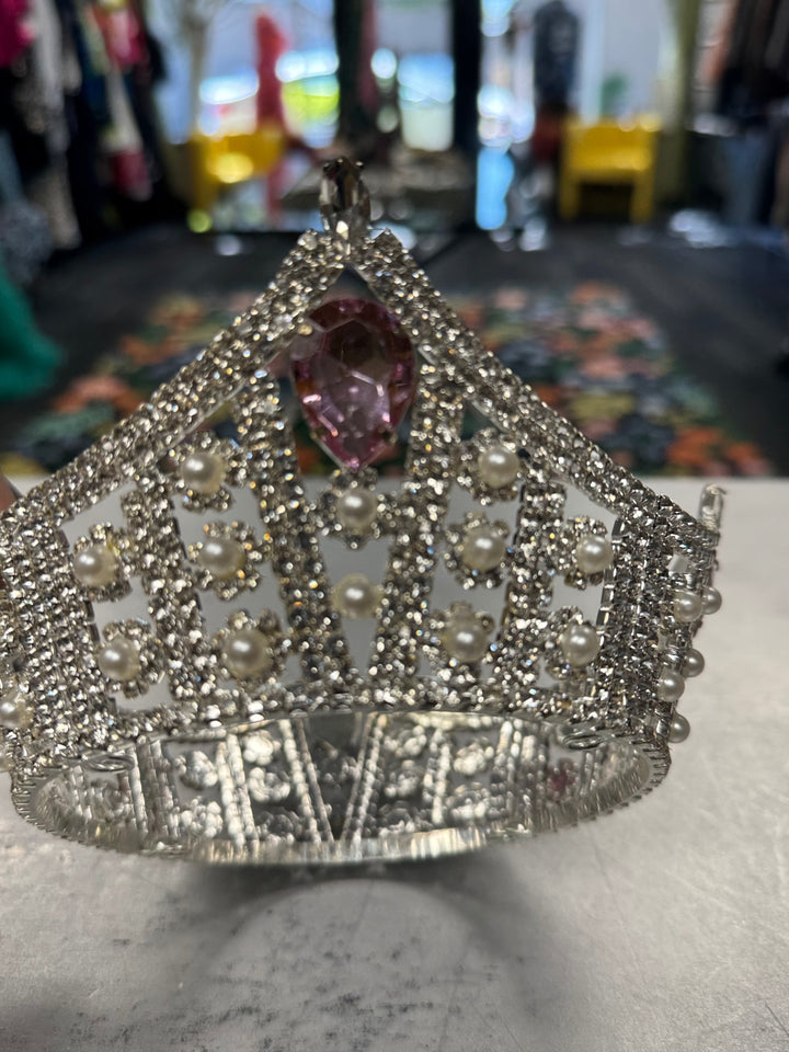 Women's Tiaras Accessories Silver with Pink Accent