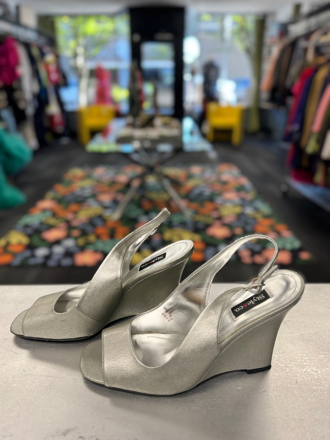 Style & Co. Women Shoes 8.5 Silver