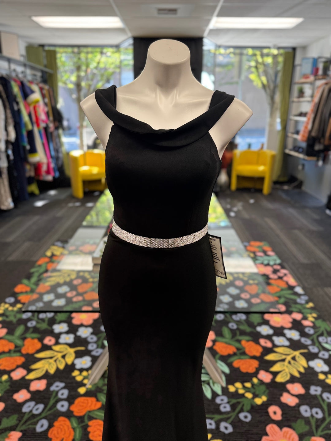 Gumbo Luxury Couture Women's Dress 7P Black