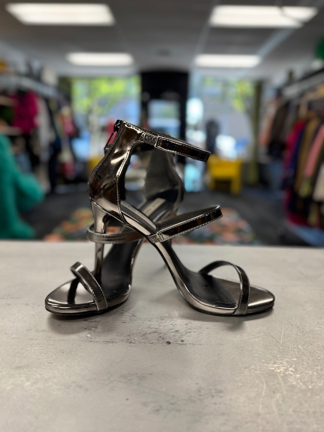 Steve Madden Women Heels 9M Silver