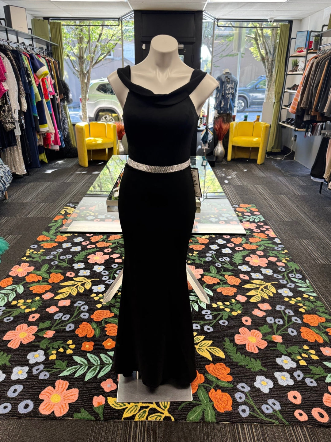 Gumbo Luxury Couture Women's Dress 7P Black