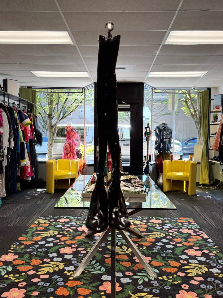 Only Maken Women Patent Black Boots 12 