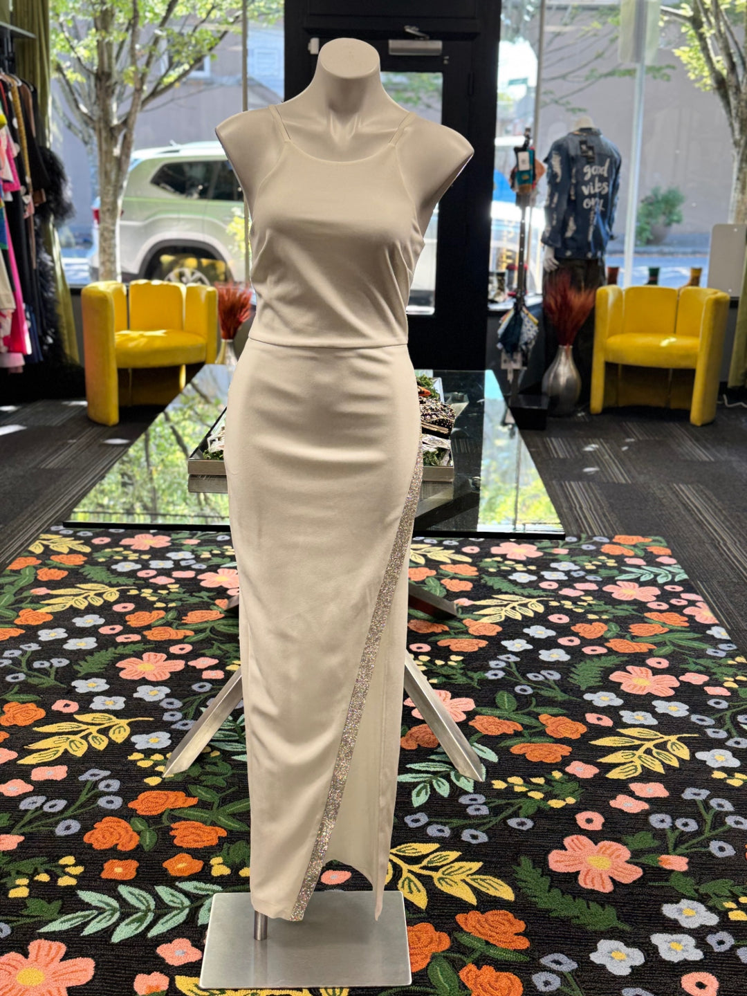 BCX Women's Dress SM Cream