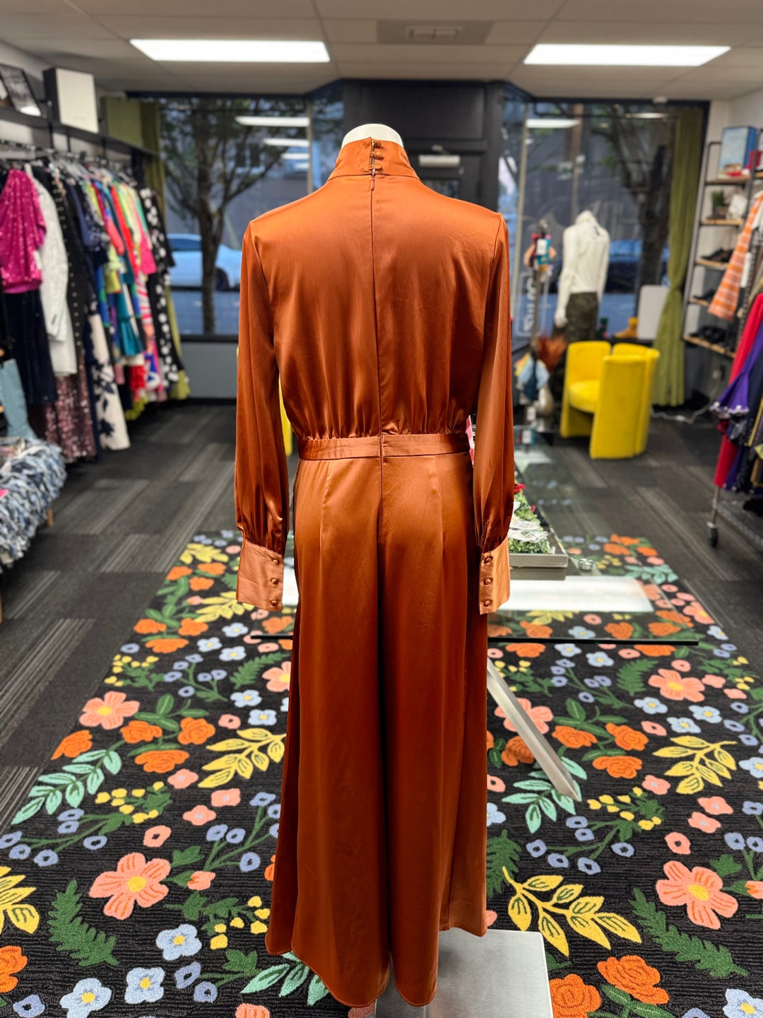 INA Women's Wide Leg Jumper LG Rust