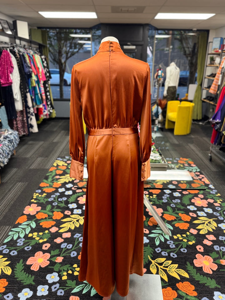 INA Women's Wide Leg Jumper LG Rust