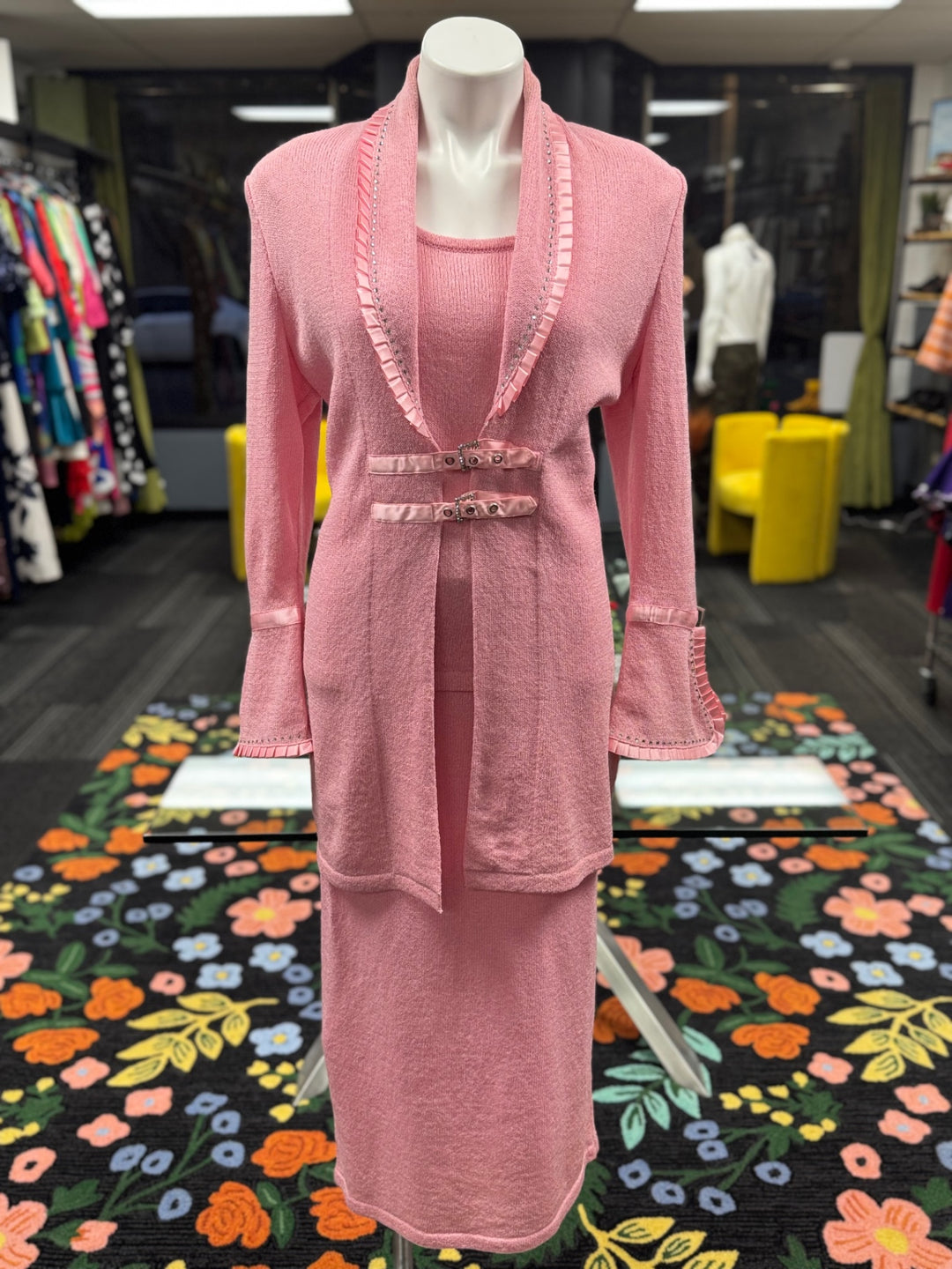 Tod & Olivia 3pcs Suit Women's Suit (Skirt) 12 Pink