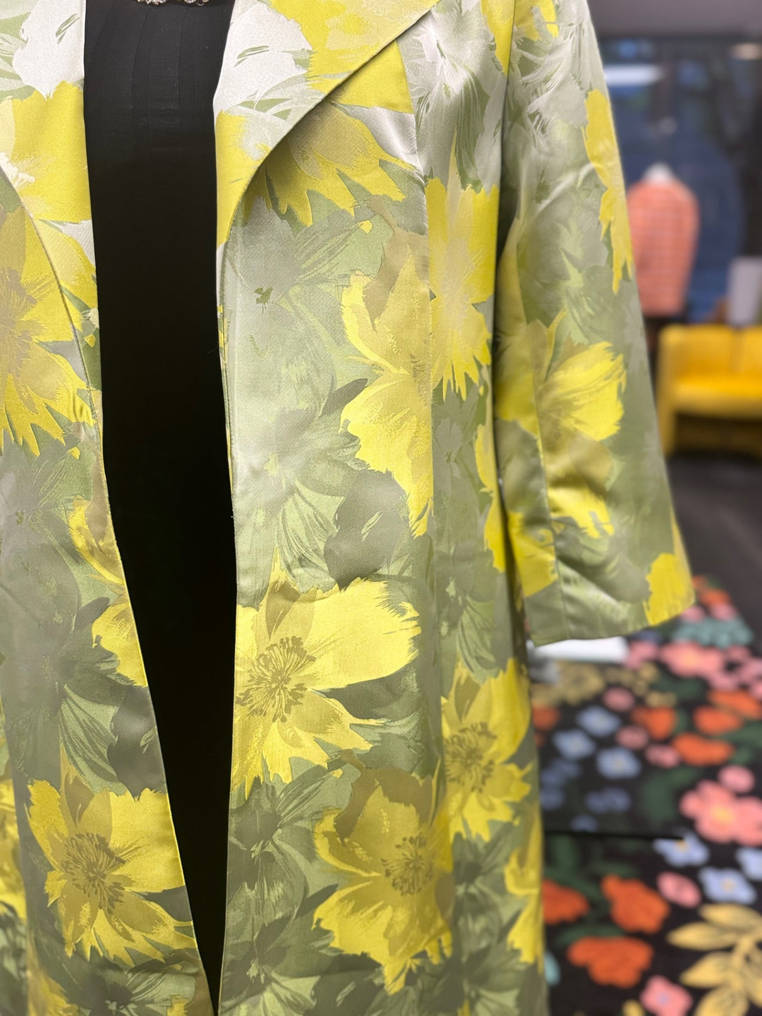 Anne Klein Women Coat 14 (Yellow & Green) 