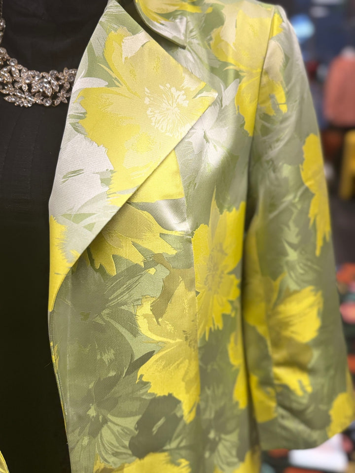 Anne Klein Women Coat 14 (Yellow & Green) 