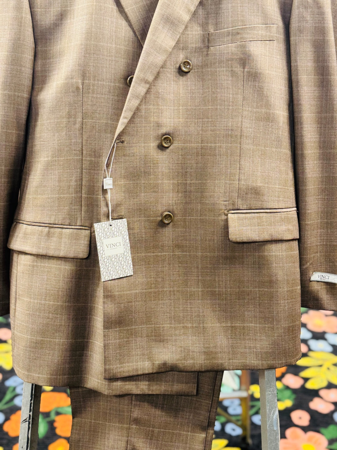 Vinci 2pc Men’s Suit - 50R Beige