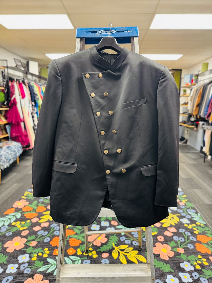 French Crown Men’s Blazer - 52R Black