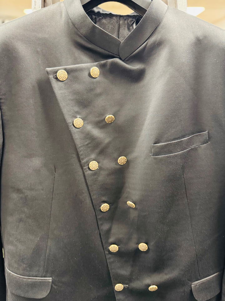 French Crown Men’s Blazer - 52R Black