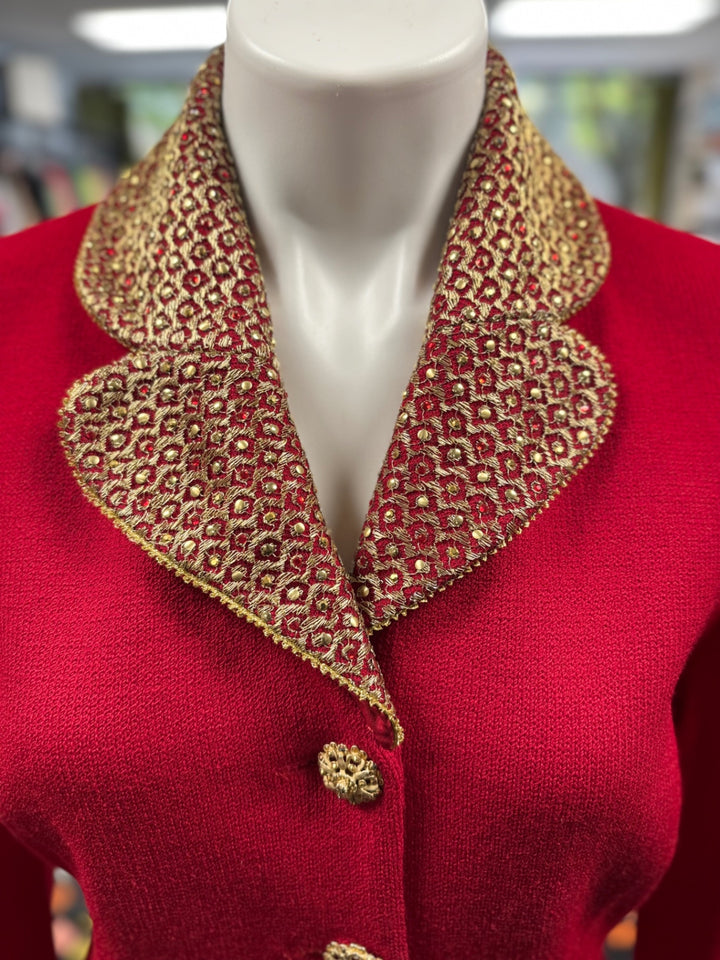 St. John Knit Red 2pc