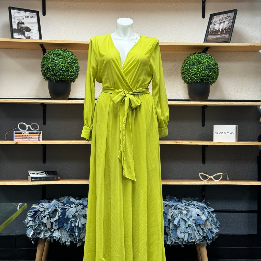 XTAREN Women's Dress 2XL Lime Green