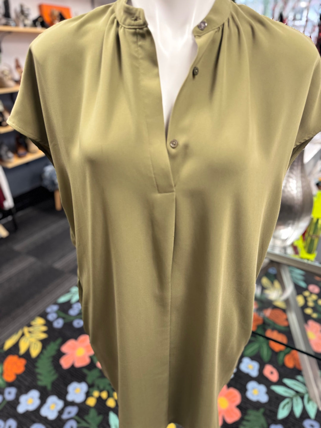 Ralph Lauren Women's Shirt 8 Olive Green