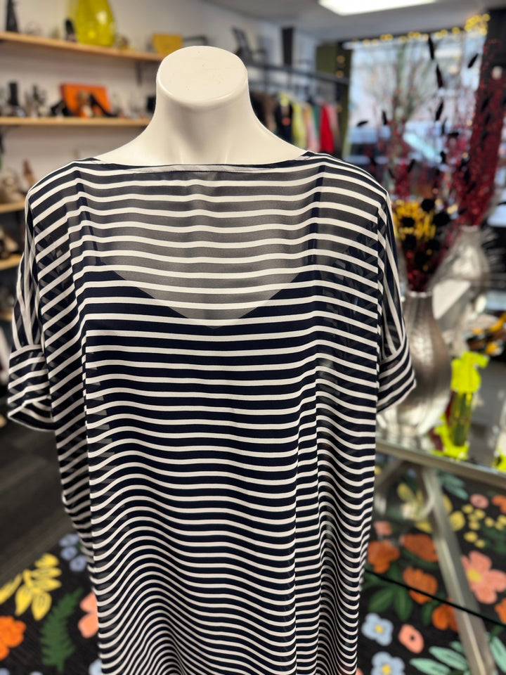 Ralph Lauren Women’s Dress 8 Blue and White