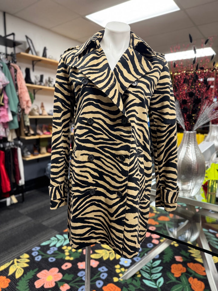 Lauren by Ralph Lauren Women's Coat LG Beige and Black