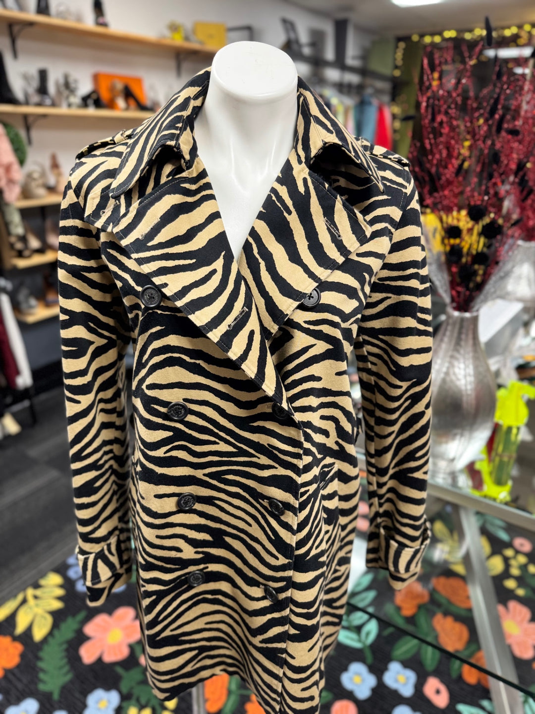 Lauren by Ralph Lauren Women's Coat LG Beige and Black