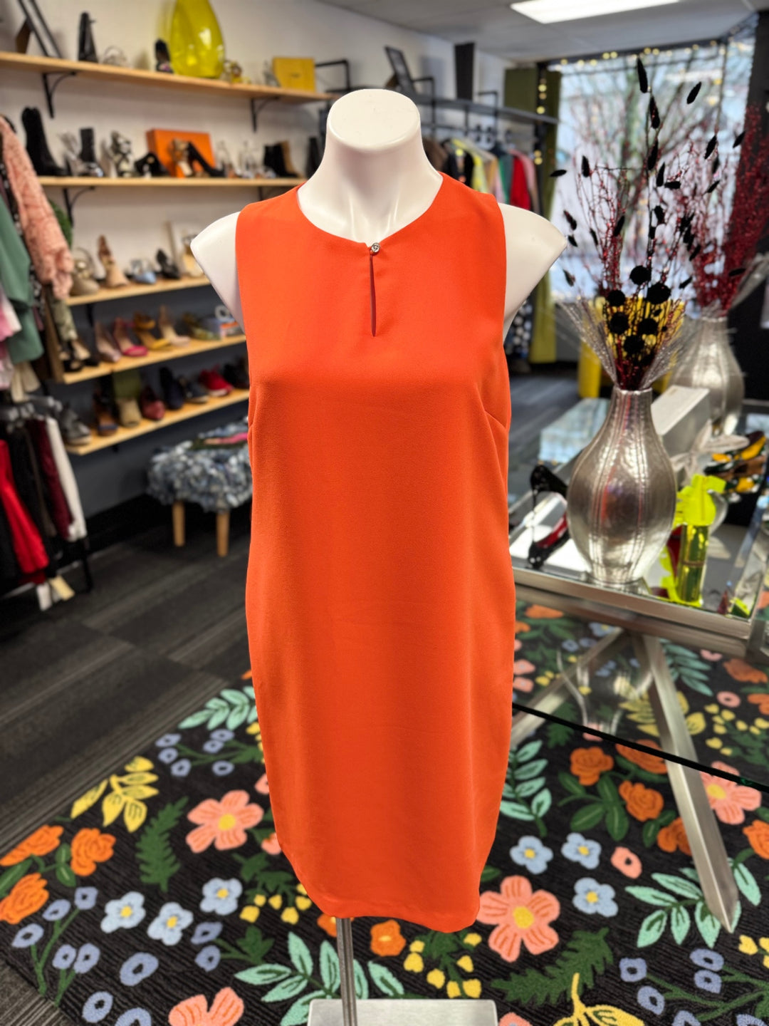 Ralph Lauren Women's Dress 10 Orange