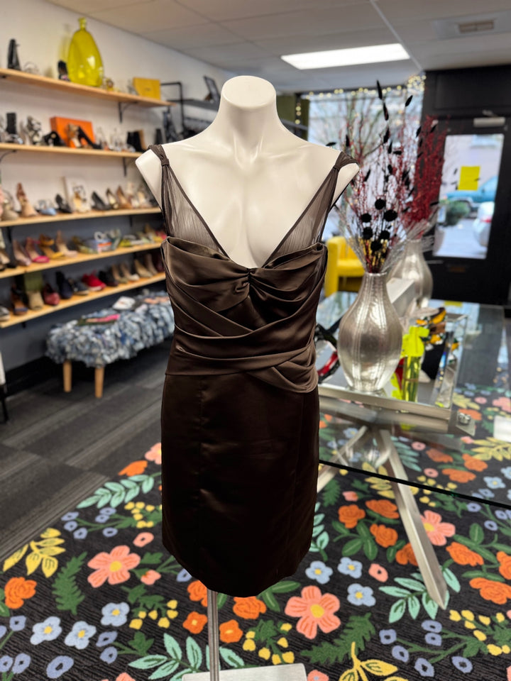 Maxxandcleo Women's Dress 6 Brown