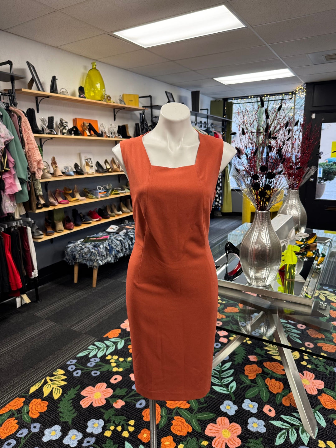 Nine West Women's Suit 10 Rust Orange