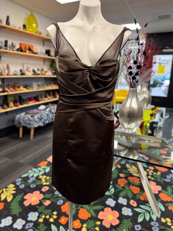 Maxxandcleo Women's Dress 6 Brown