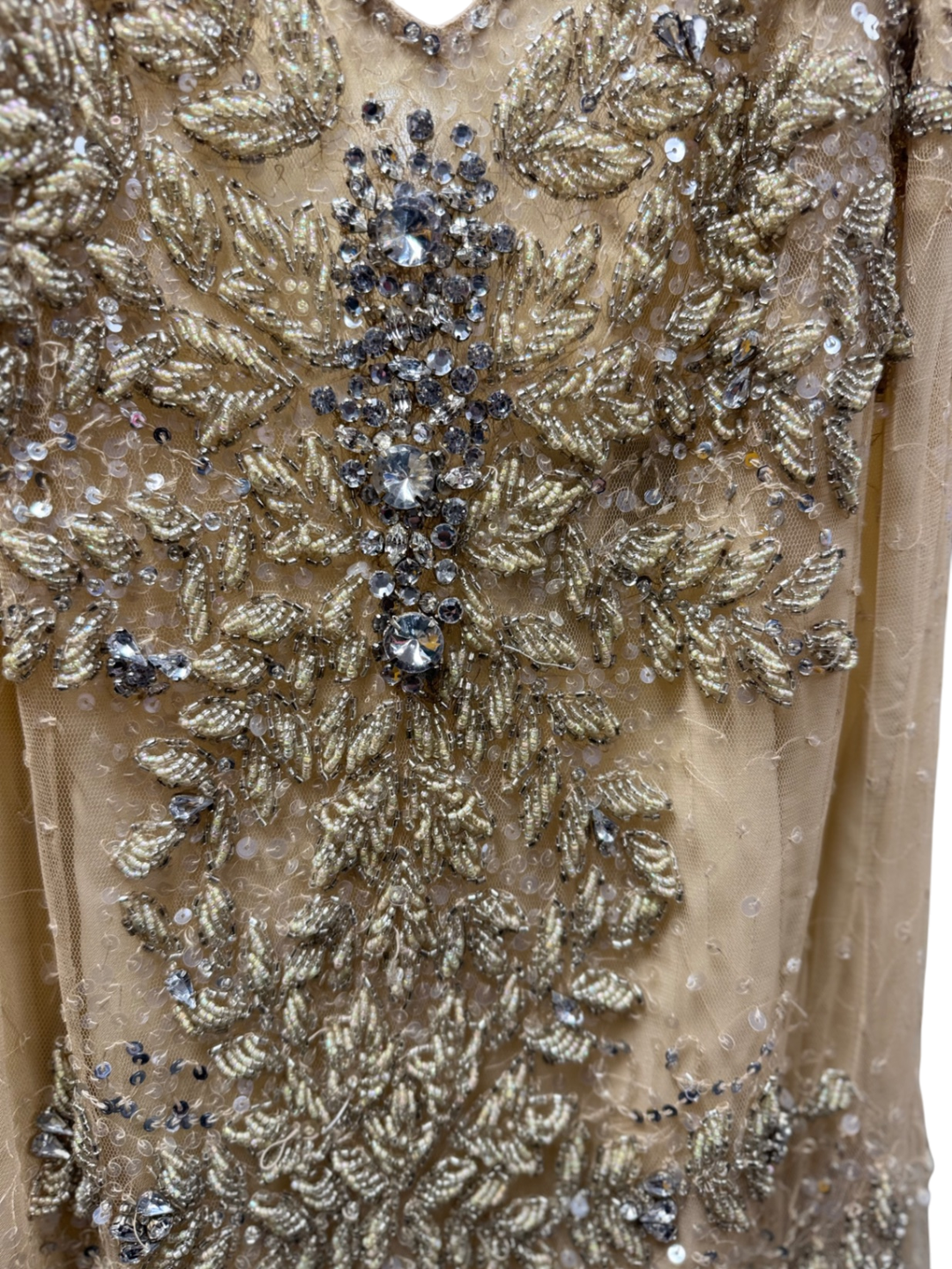 Basix Black Label Evening Cocktail Dress Women's Dress Beige