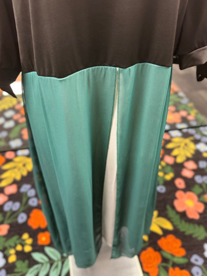 Gumbo Luxury Women's Dress - Black & Teal