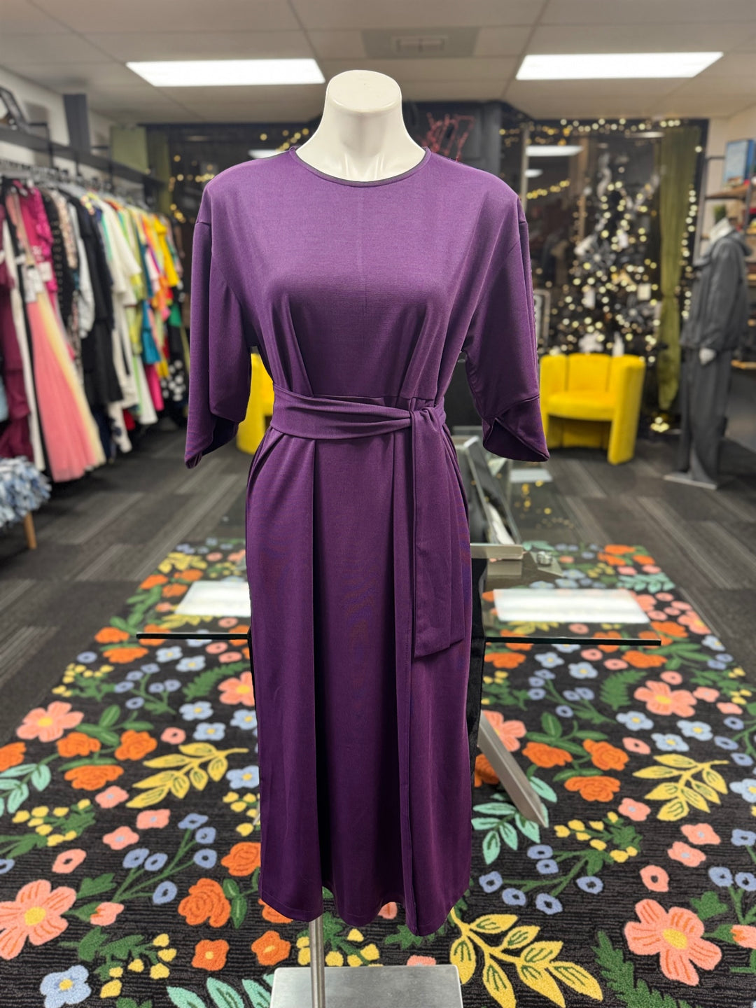 Gumbo Luxury Women's Purple Dress 