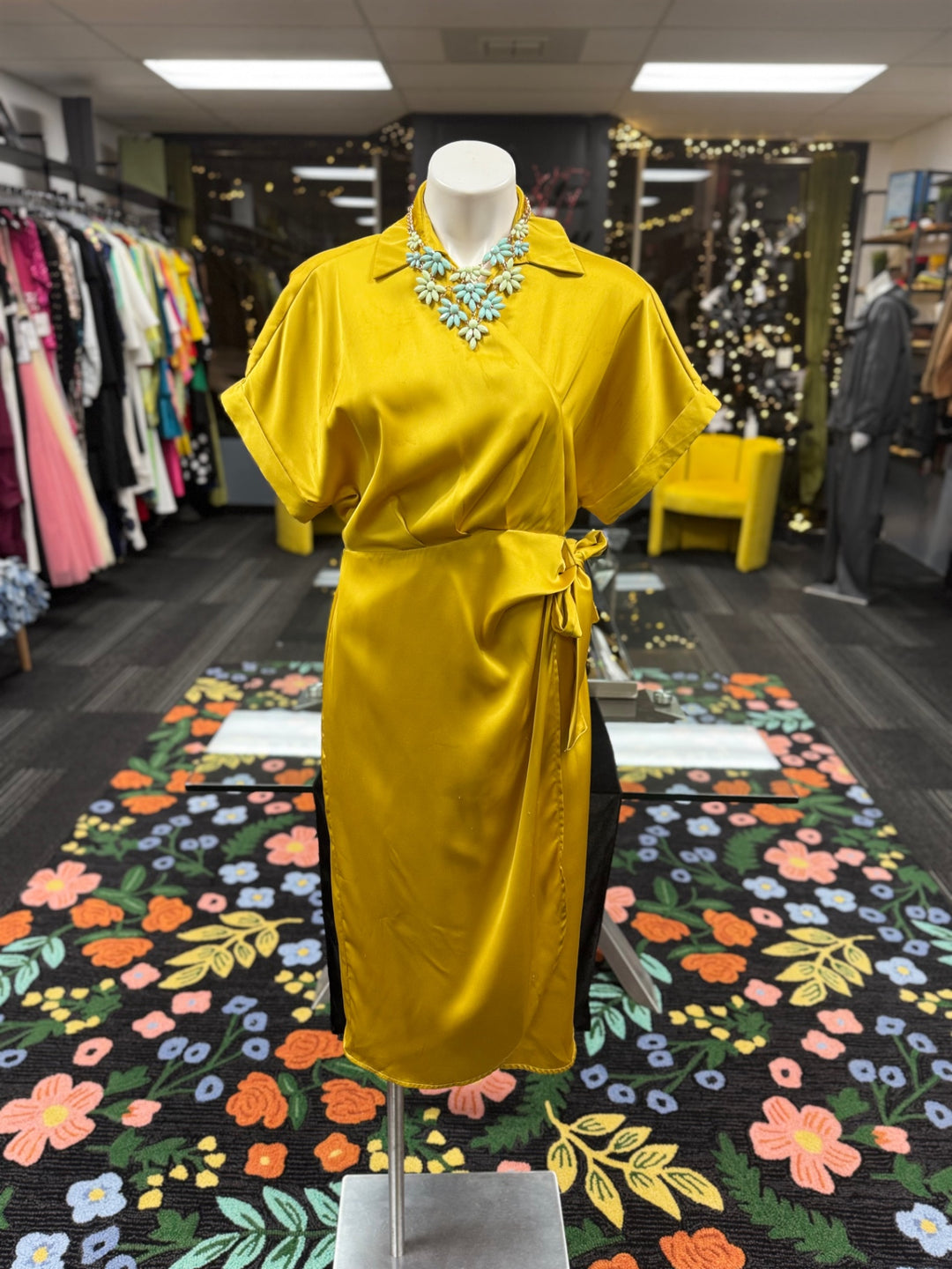 Red Women's Yellow Dress 