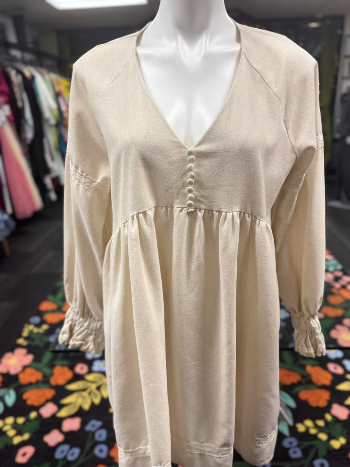 Gumbo Luxury Women's Top LG Beige