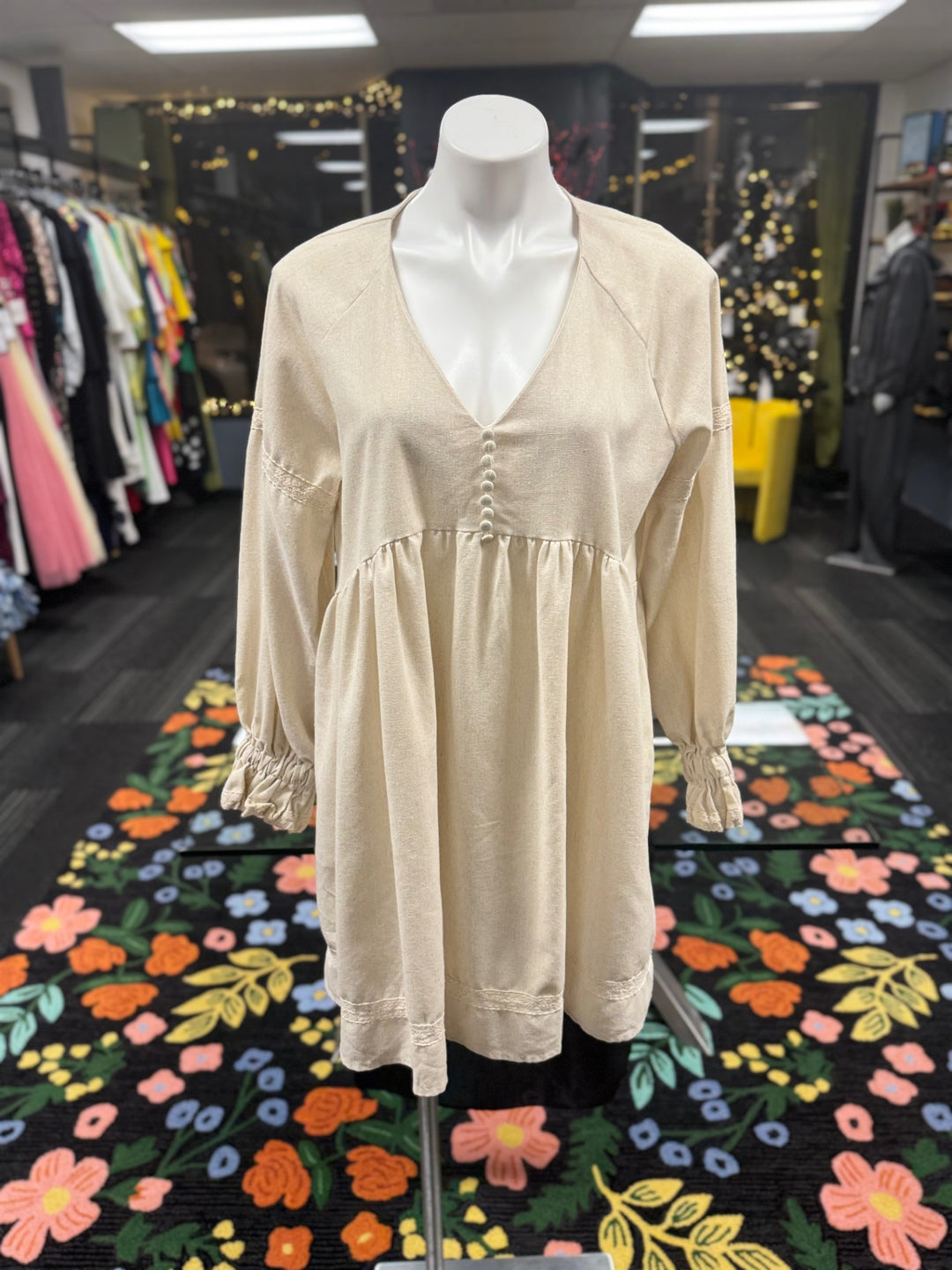 Gumbo Luxury Women's Top LG Beige