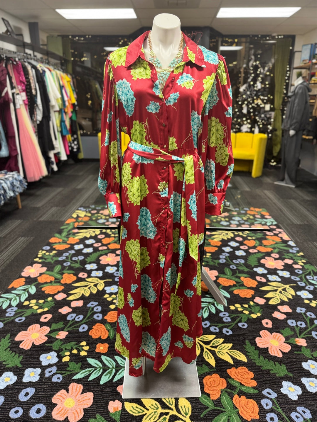 LOVE X DESIGN Women's Dress Red Floral