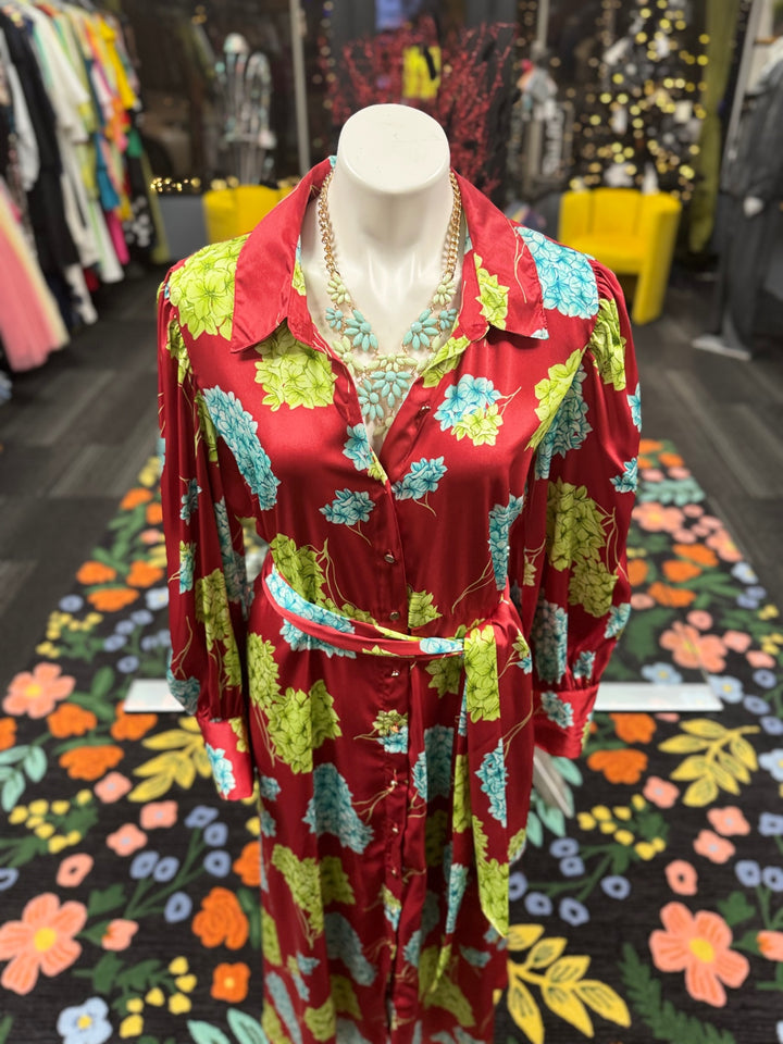 LOVE X DESIGN Women's Dress Red Floral