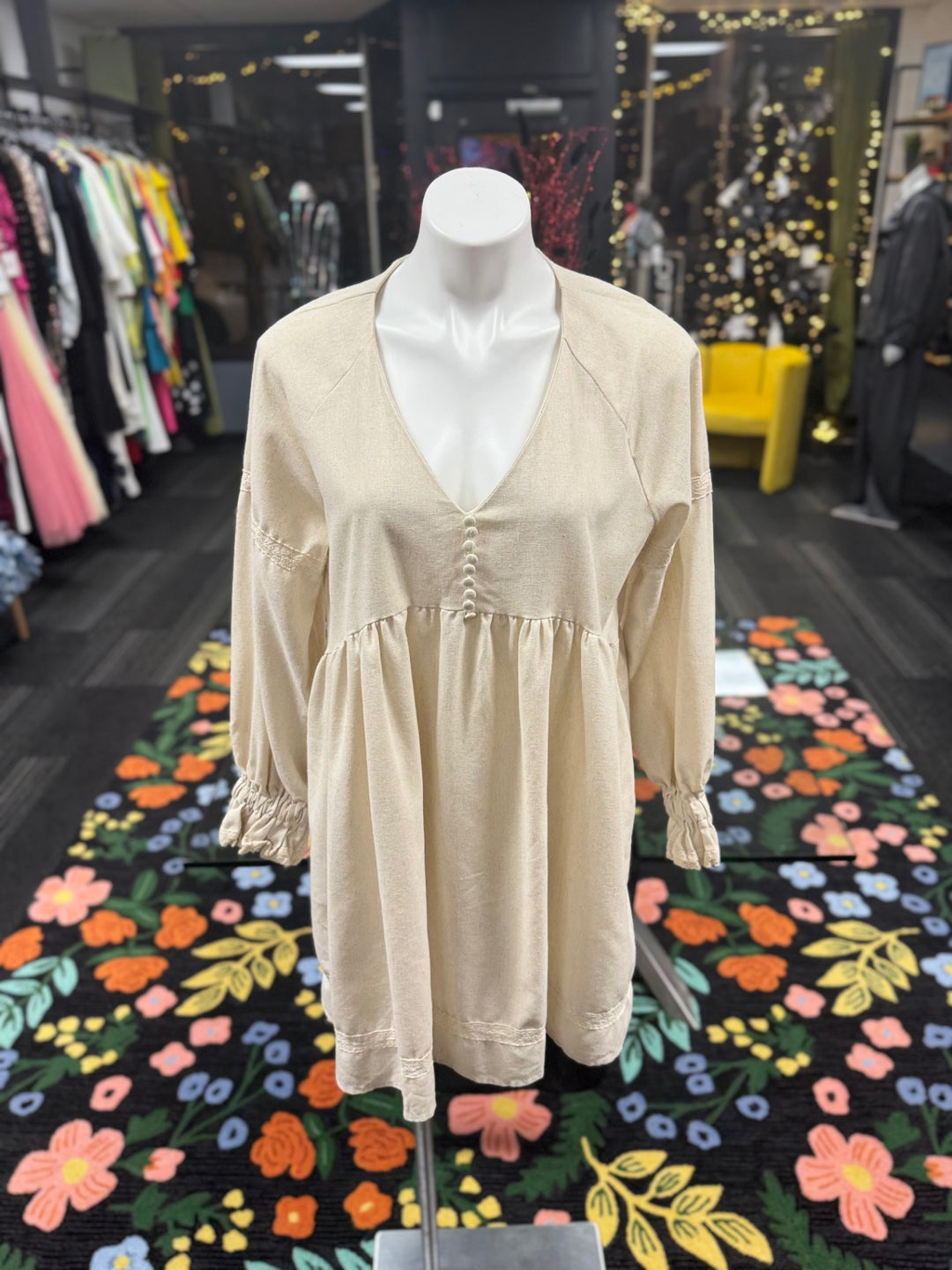 Gumbo Luxury Women's Top LG Beige